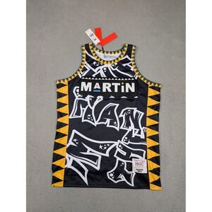 Headgear Classics Basketball Jersey Mens 2XL Black‎ Martin 23 Spray Paint New